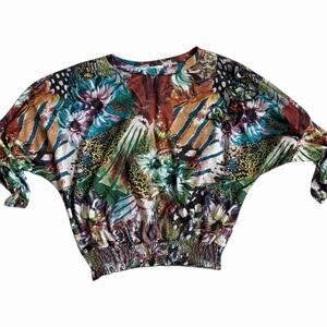 Women's Multicolor European Sweater Made In Portugal Size Large